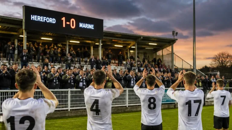 Hereford secure 1-0 victory over Marine in National League N/S fixture