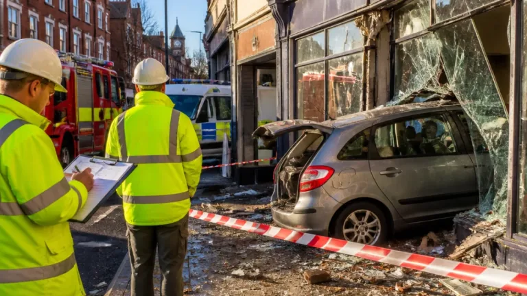 Ipswich charity shop closed after car smashes into Felixstowe Road frontage