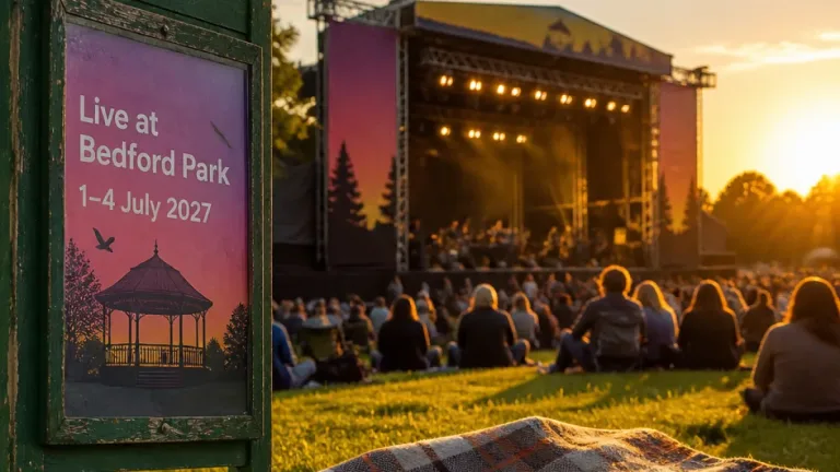 Live at Bedford Park announced for July 2027 with four‑night Early Bird pass for Bedford