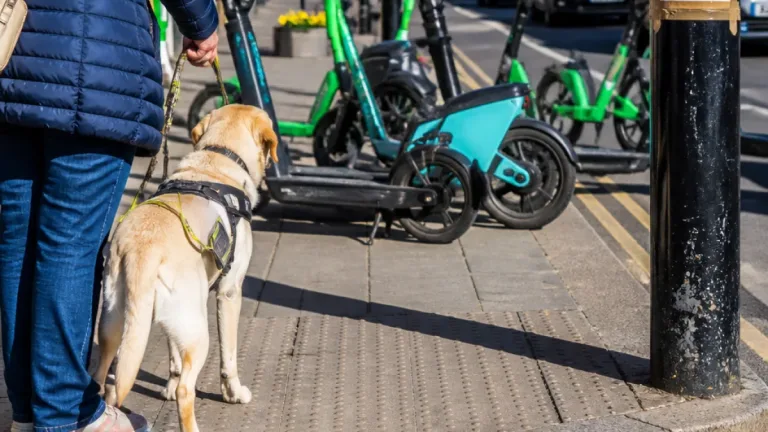 London blind couple say Lime bikes on pavements forced them into busy roads
