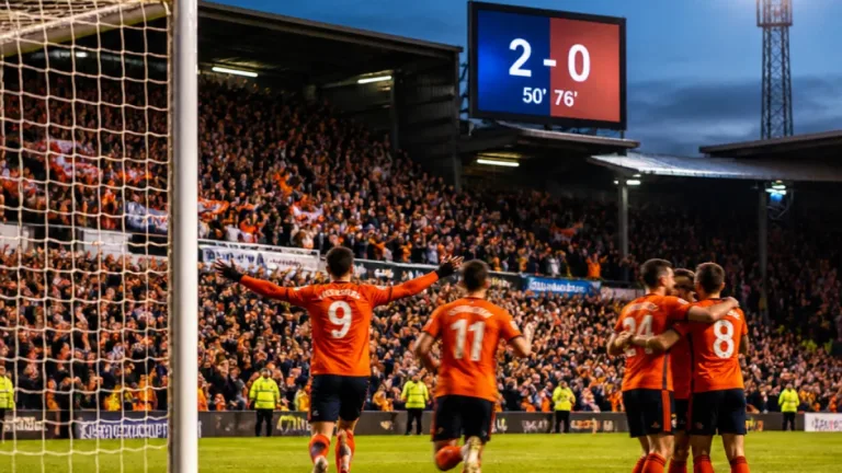 Luton recover with 2-0 win over Stockport at Kenilworth Road
