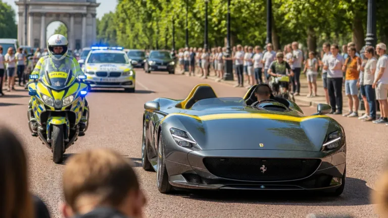 Met officer photographed driving seized £3.7m Ferrari through Mayfair after Wellington Arch pickup