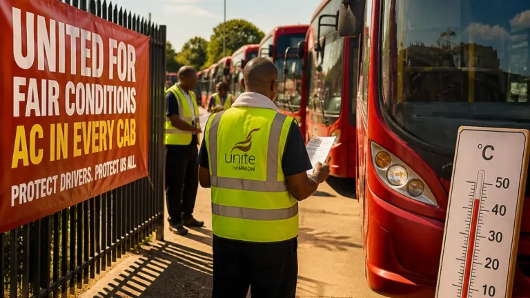 More than 1,500 London bus drivers to stage 26 strike days in dispute over cabin heat