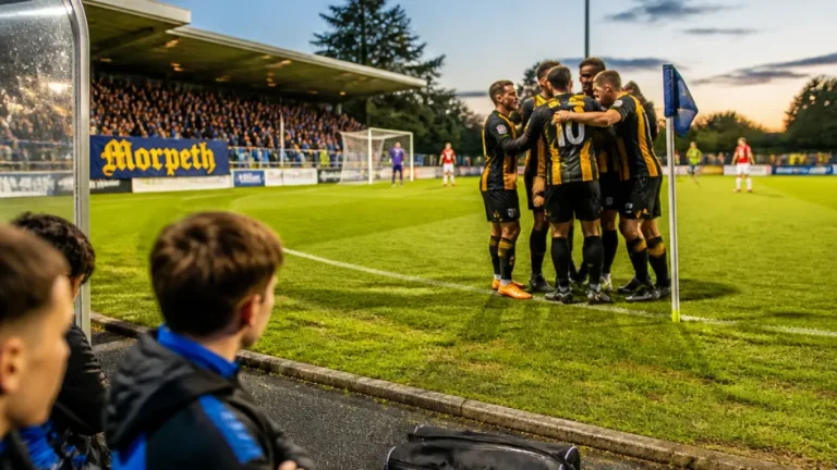 Morpeth move into second as Barlow free‑kick and Chater strike secure 2-0 win