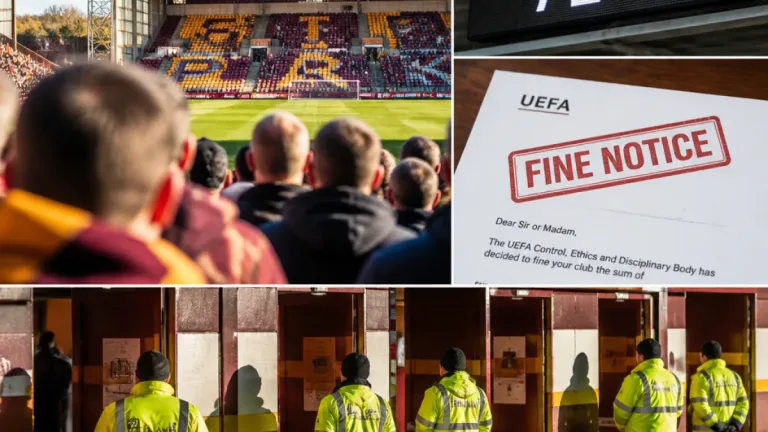Motherwell hit with UEFA fines and unusual scoreboard warning after European ties