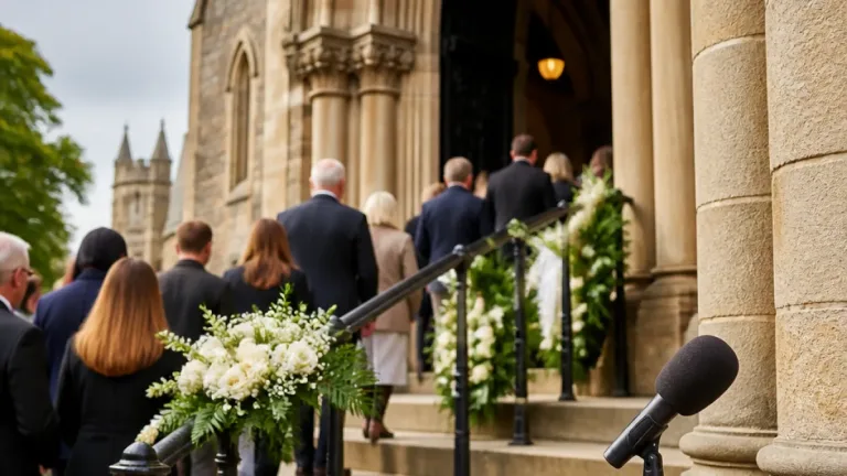 Mourners gather in Bangor as former BBC NI correspondent Stephen Walker laid to rest