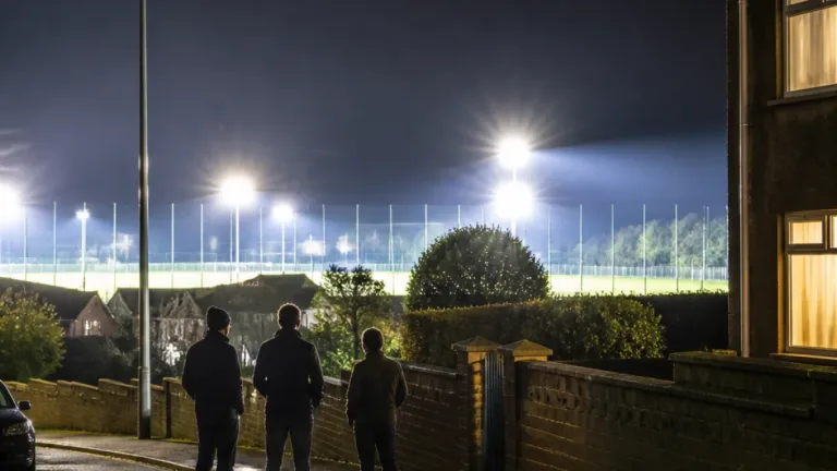 Neath residents call for removal of school floodlights after years of sleep disruption