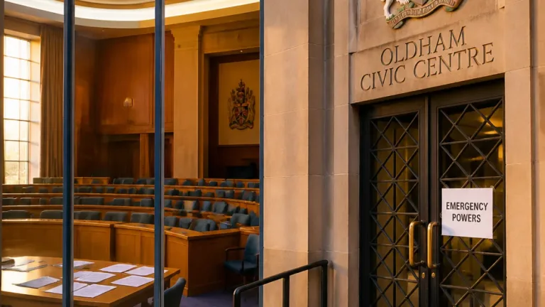 Oldham council declared to be breaking the law as political deadlock deepens