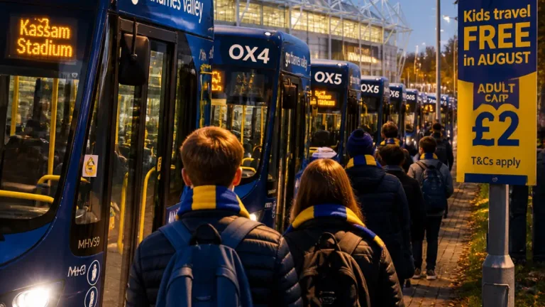 Oxford supporters gain seven dedicated matchday bus services to Kassam Stadium