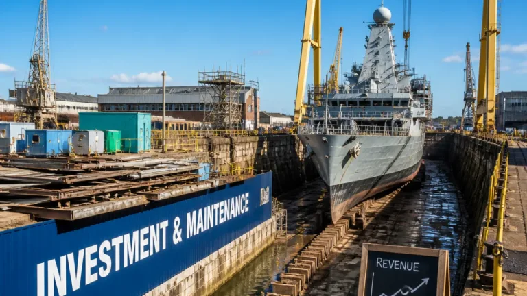 Plymouth dockyard posts £132m operating profit as revenues near £1.9bn