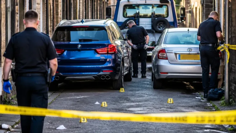 Police appeal after cars containing drugs and firearms recovered in Bradford ginnel