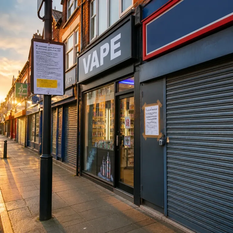 Government to force vape shops to seek planning permission in high‑street overhaul