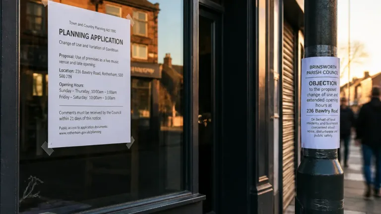 Rotherham residents oppose plans for Irish bar in Wickersley over late-night concerns