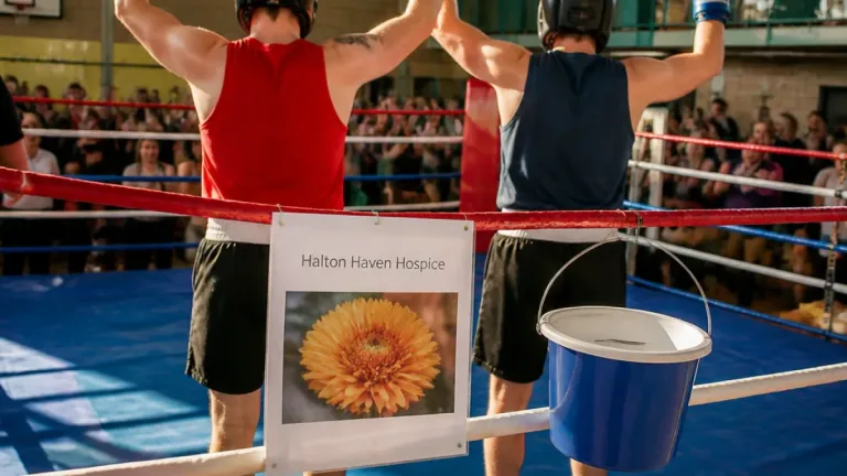 Runcorn couple step into the ring to raise £700 for Halton hospice