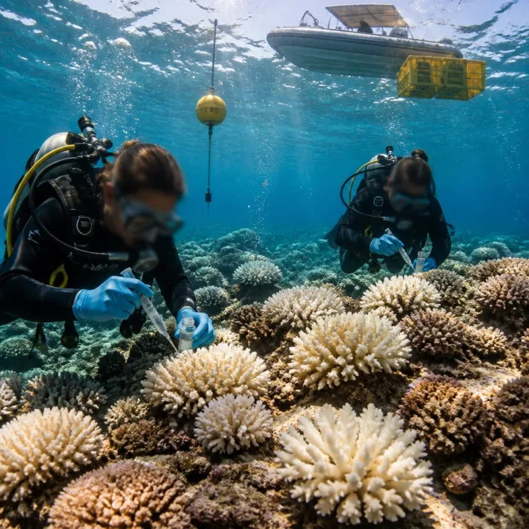 Scientists revive heat-stressed corals at sea using probiotic and postbiotic treatments