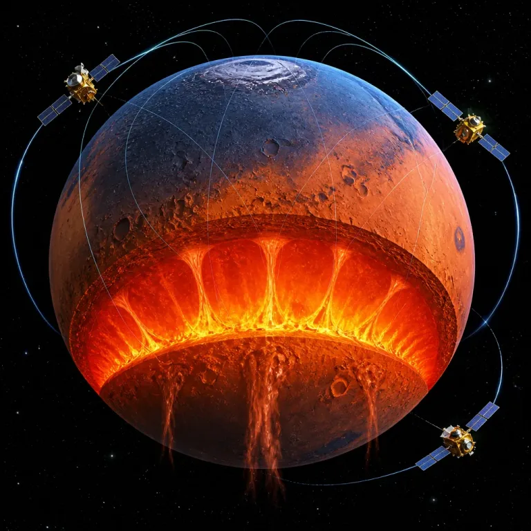 Scientists find huge temperature contrast under Mars, southern hemisphere hundreds of °C hotter