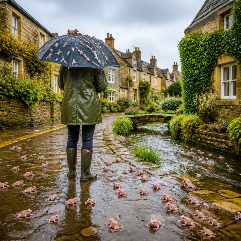 Albino frogs reportedly rained down on the Cotswolds in 1987 — the cause remains unclear