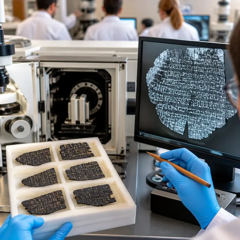 Tiny traces of lead in ancient ink let X‑rays reveal 2,000‑year‑old hidden texts