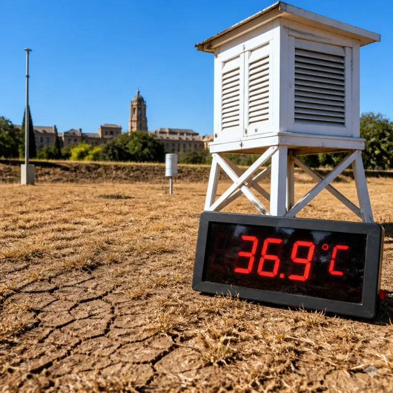 Reading records second‑highest temperature in 118‑year history as heatwave persists