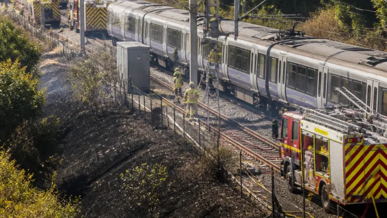 Services resume after grass fire near Paddington that left hundreds stranded