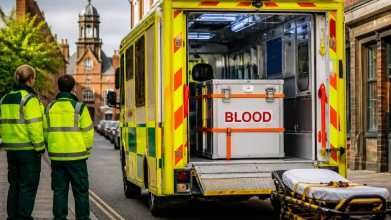 Shrewsbury linked ambulances now carry blood for emergency transfusions