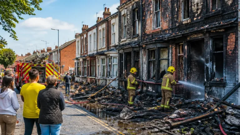 Stoke-on-Trent firefighter remains in hospital after Sandyford blaze destroyed four homes