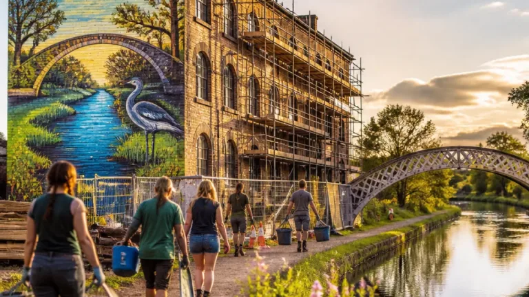 Telford-area mural honours Wappenshall Wharf and Thomas Telford's canal legacy