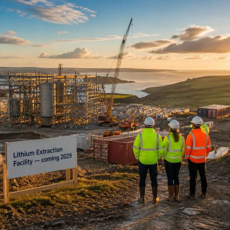Cornwall lithium facility backed by £43m investment to create over 100 jobs