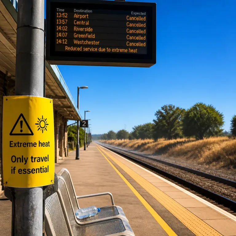 Severe heat prompts rail cutbacks and 'only travel if essential' warnings across England