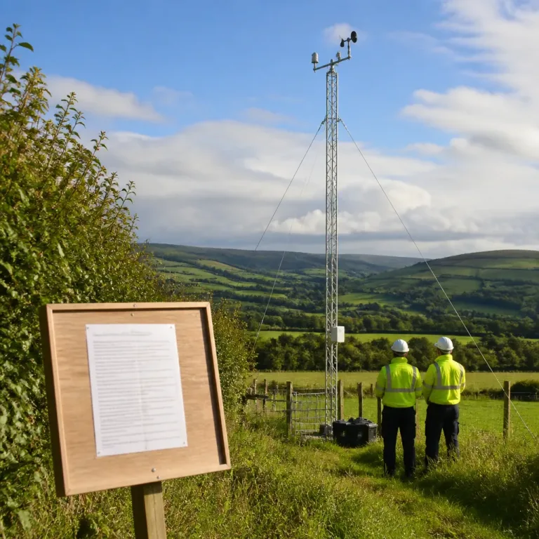 Temporary weather mast application lodged as first step towards wind assessment in Ceredigion