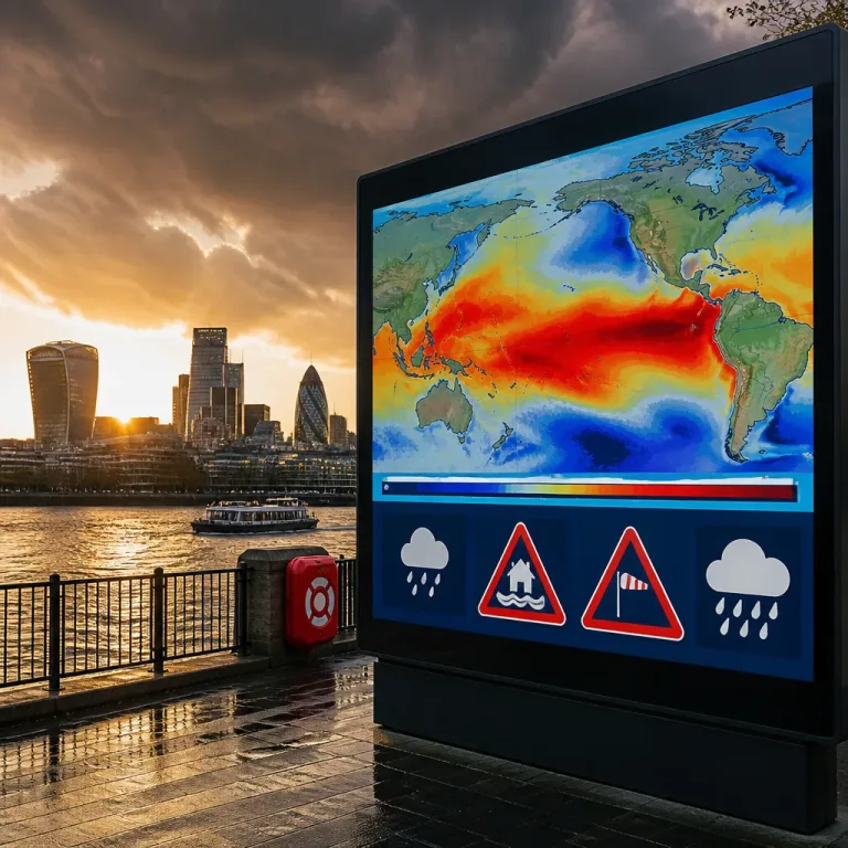 Met Office warns record El Niño likely to bring stormier, wetter autumn and winter to UK