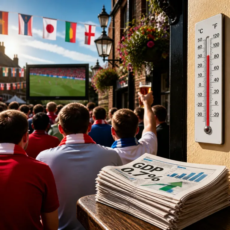 UK economy edges forward in June as heatwave and World Cup buoy services