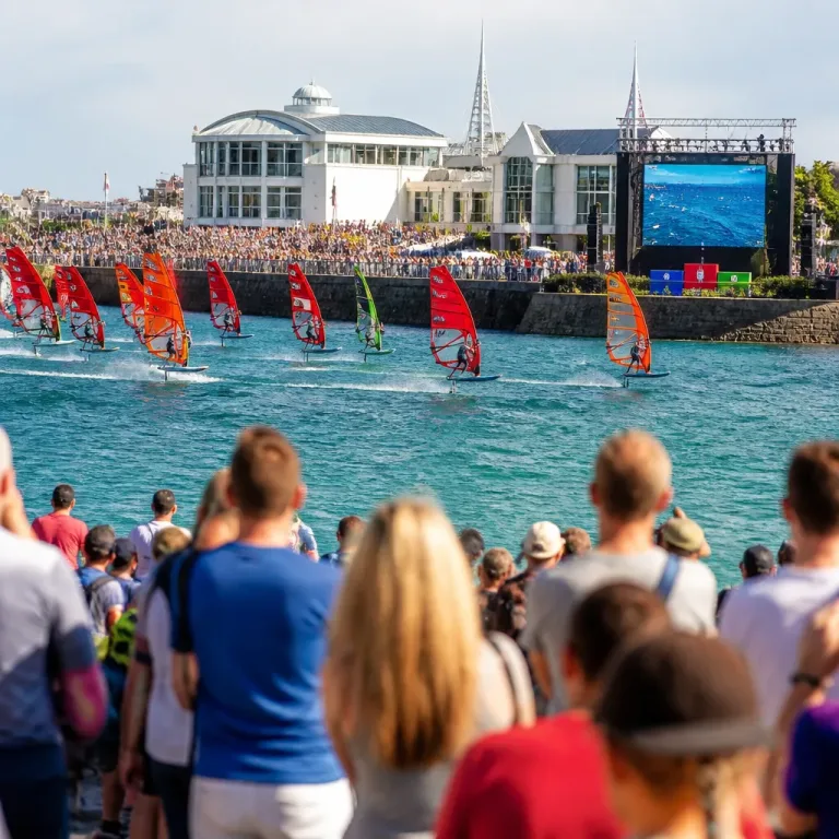 iQFOiL world titles contested in Dorset as elite windsurfers descend on Weymouth