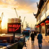 Il Pmi non manifatturiero cinese resta sotto il 50: domanda debole e prezzi in ripresa