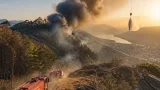 Fiamme sul Monte Goi: fumo sulla città e interventi d'emergenza nel pomeriggio