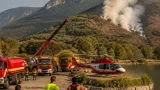 Incendio a Spormaggiore, Fugatti in sopralluogo: presidio e sorveglianza fino alle piogge consistenti