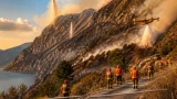 Incendio sul Moregallo: 150 ettari bruciati, coperto il terzo giorno di interventi aerei