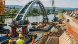 Iniziati i varo delle campate del nuovo ponte sull'Arno tra Capraia e Limite e Montelupo