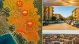 Ondata di caldo estremo: tre ‘hotspot’ in provincia raggiungono i 46°C