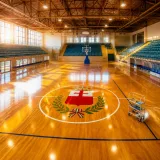 Rinnovato il parquet del palasport di Forte dei Marmi: 35mila euro per restituire spazio agli atleti