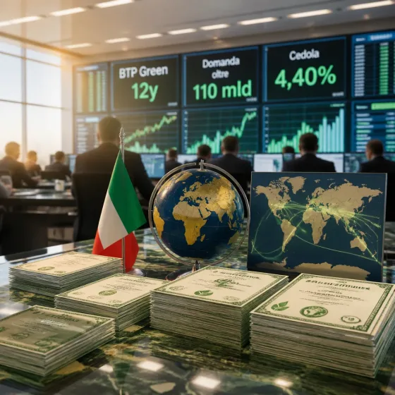 Domanda per il nuovo BTP Green supera 110 miliardi: forte presenza di investitori esteri