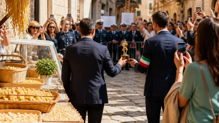 A Bari la polemica sulla premiazione: Lollobrigida e la 'strada delle orecchiette'
