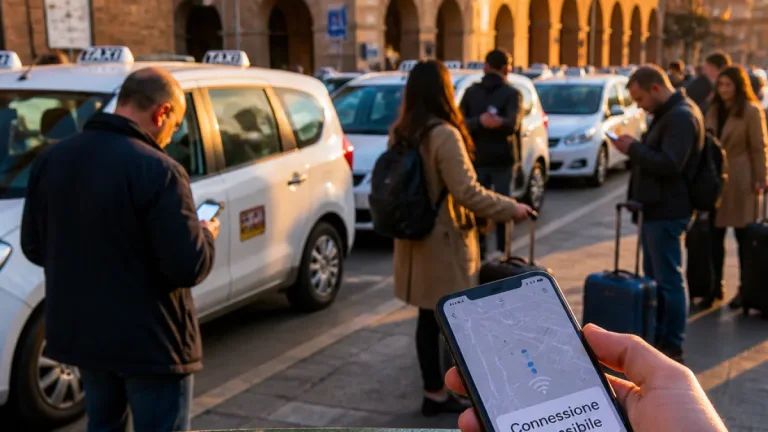 A Bologna disservizio taxi: app ferme per problemi a un data center, disagi per i cittadini