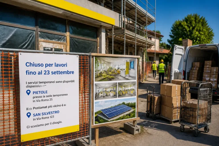 A Cerese chiude l’ufficio postale: lavori fino al 23 settembre, servizi spostati a Pietole
