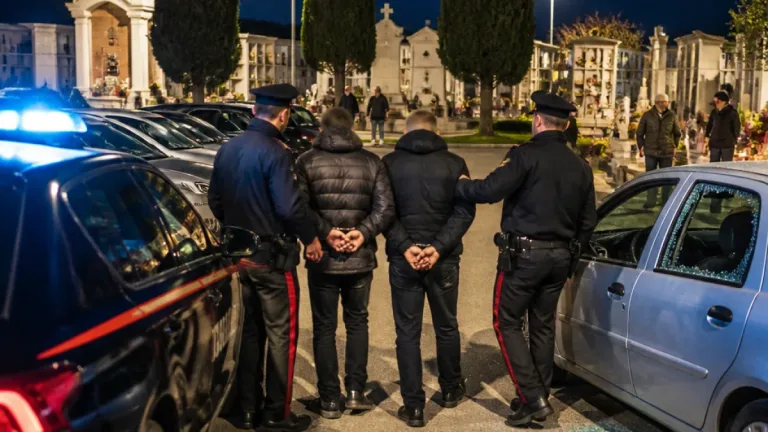A L'Aquila, due arresti a Paganica per furti ai danni di auto parcheggiate al cimitero
