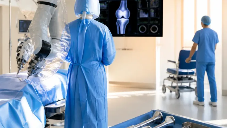 A Lecce primo impianto di protesi totale di ginocchio con assistenza robotica al Fazzi
