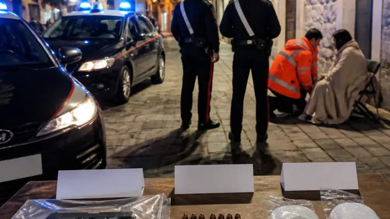 A Potenza: arresti dopo aggressione in strada, sequestrati arma e 270 g di cocaina