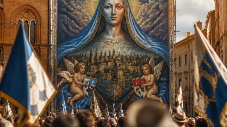 A Siena la polemica sul Drappellone: la Madonna di Axente divide la città