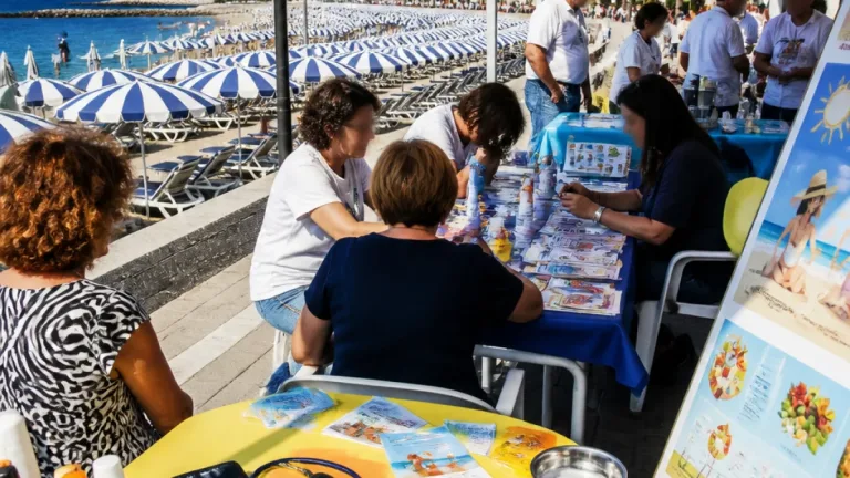 A Vibo Marina grande partecipazione per la campagna «Al Sole… in Salute»: prevenzione in spiaggia