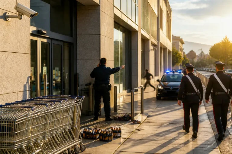 Aggredisce il vigilante all'uscita dell'Esselunga: identificato l'uomo, denunciabile per rapina impropria